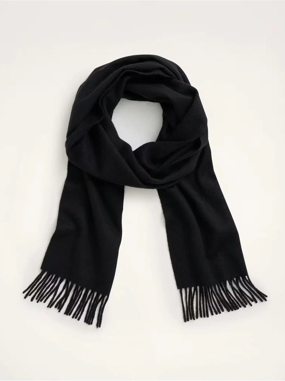 Pronto Uomo Wool Fringe Scarf